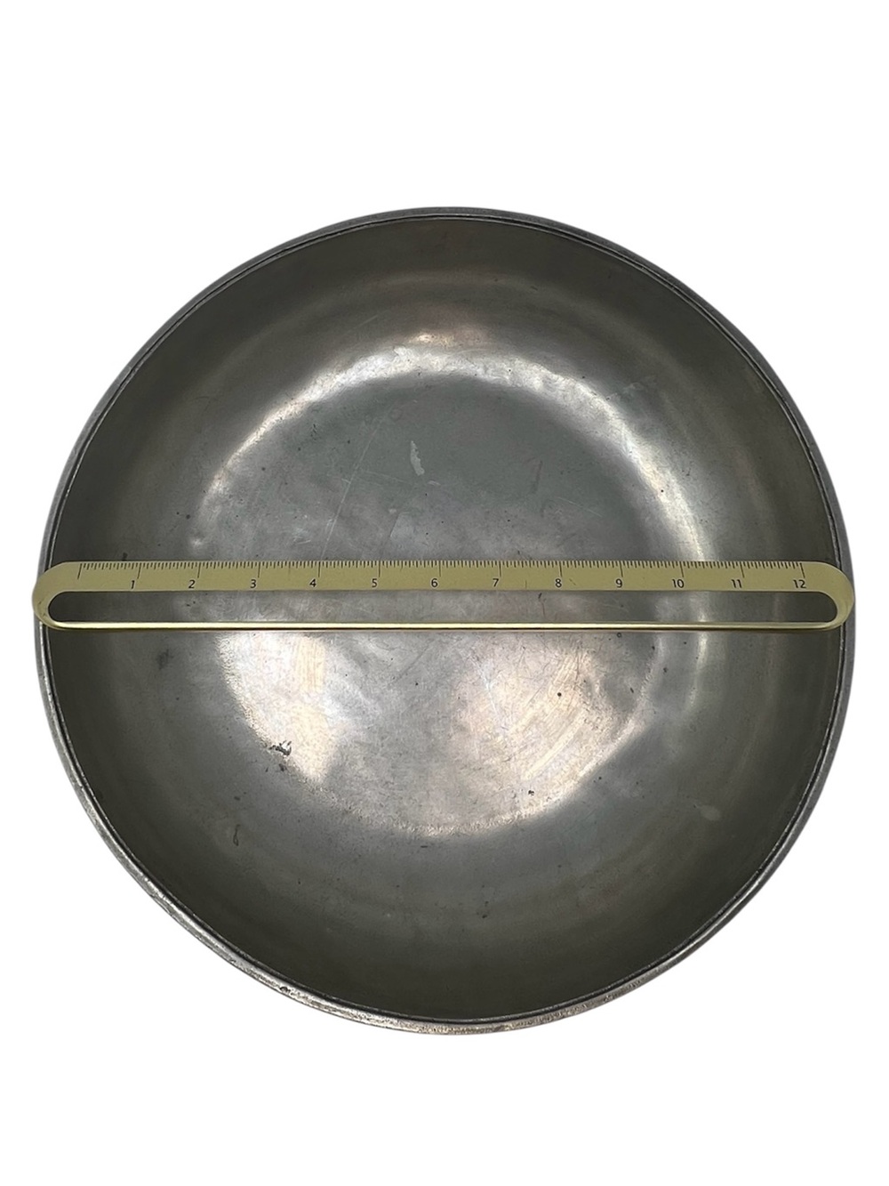 Cosi Tabellini Large ShallowPewter Bowl Fruit Bread Serveware Centerpiece - Picture 4 of 9